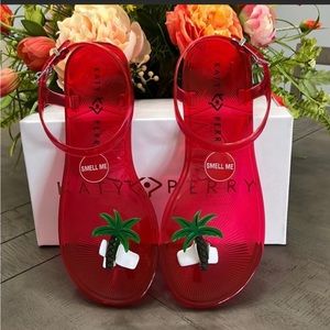 NWT-Katy Perry Palm Tree Geli Sandals